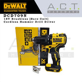 DEWALT DCD709N 18V XR CORDLESS BRUSHLESS HAMMER DRILL DRIVER (BARE-UNIT)